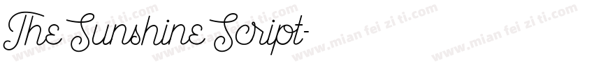The Sunshine Script字体转换